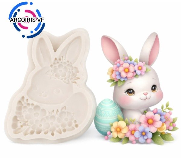 Producto - Molde conejita Pascua huevo