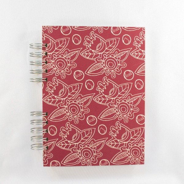 Producto - Cuaderno Anillado Floral Lineal