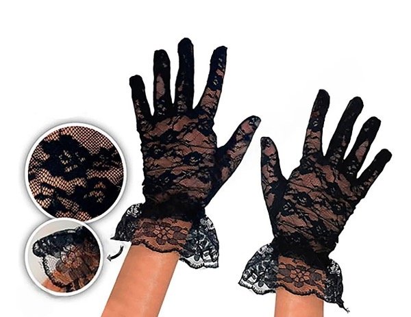 Producto - Guantes encaje negros