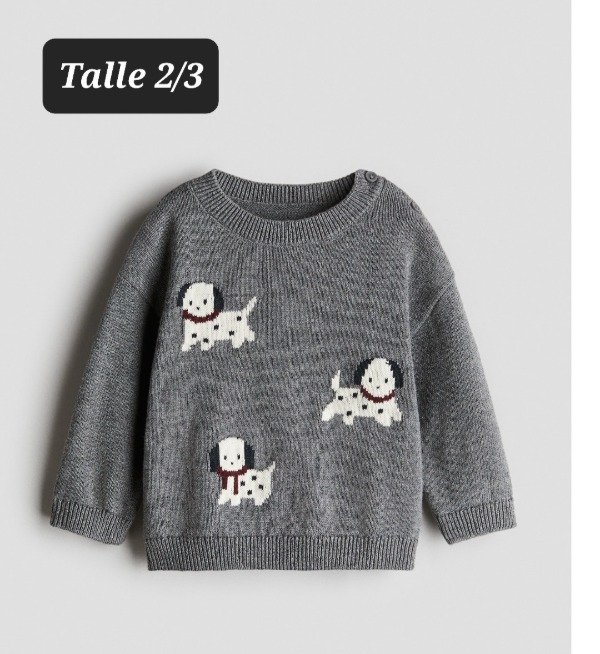 Producto - Sweater hilo HyM talle 2/3 perro - 0