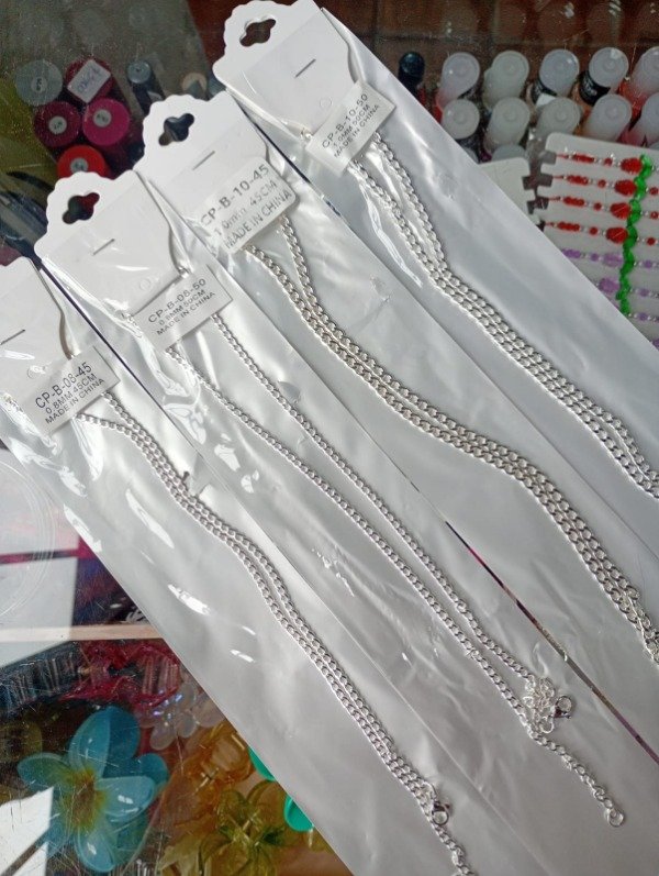 Producto - Cadena cubana acero blanco
