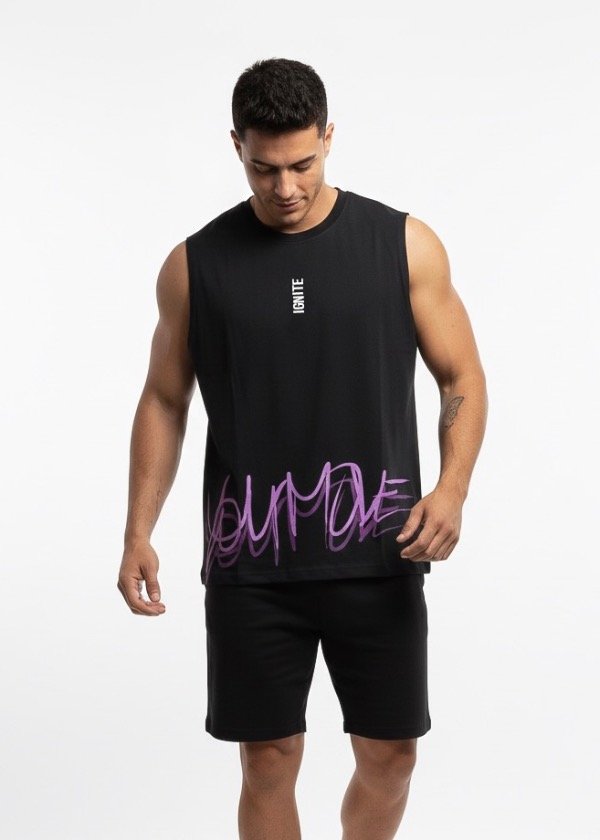 Producto - Musculosa FIRE negra