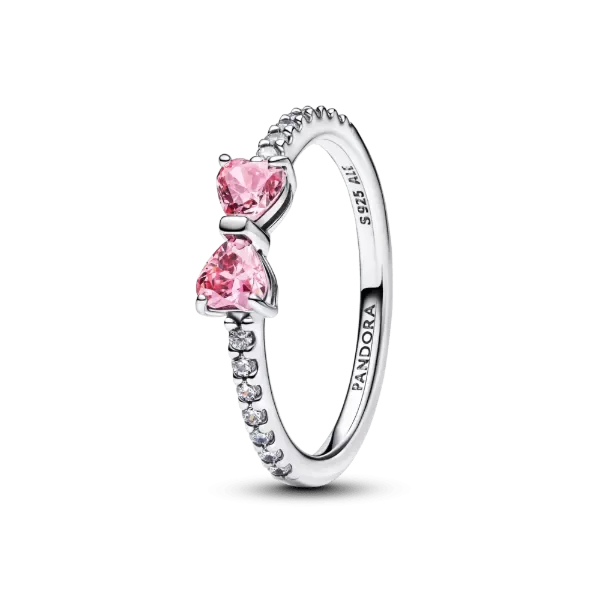 Producto - Anillo Lazo Rosa Pandora Plata 925