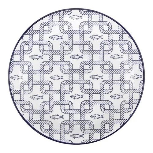 Producto - Plato Hondo Nautico Oxford 22 Cm Ceramica