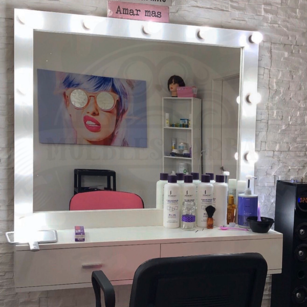 Espejo Hollywood XXL con cajón - Muebles Barba