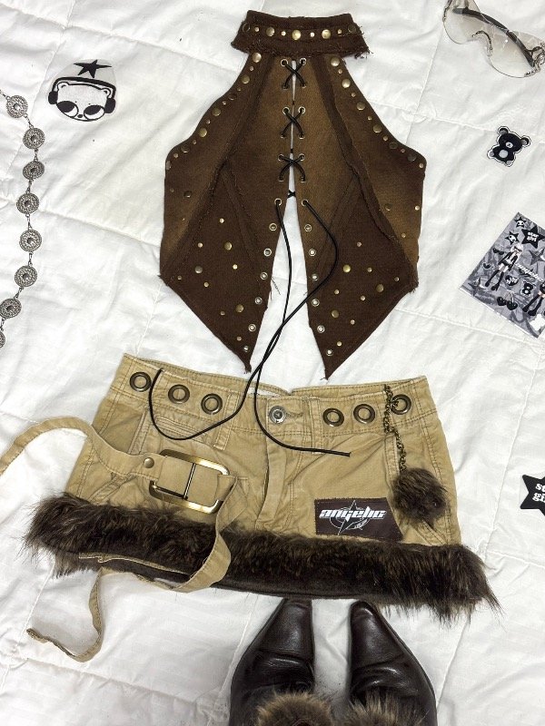 Producto - Denim Top - Brown