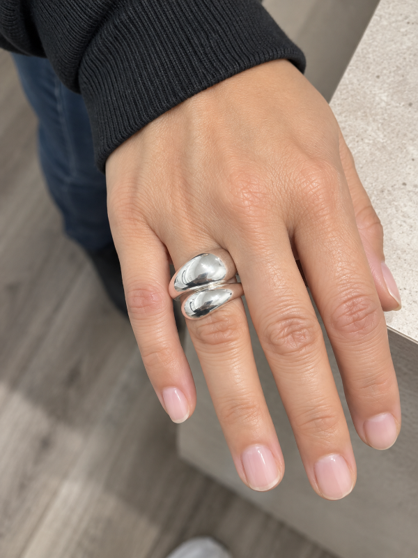 Producto - Anillos acero blanco 004