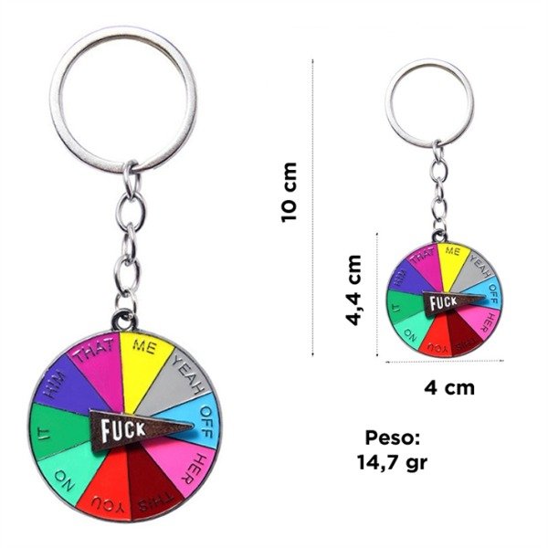 Producto - LLAVERO RULETA FUCK