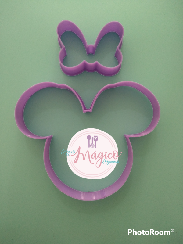 Producto - Cortante cabeza mickey/minnie y moño