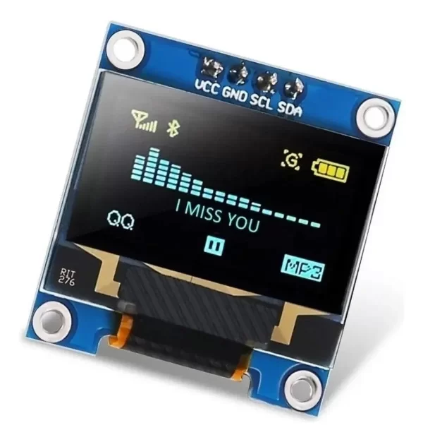 Producto - Modulo Pantalla Oled Arduino 128x64 Px Azul Amarillo