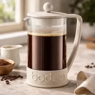 Producto - Cafetera Bodum Brazil manual blanco prensa francesa 3 pocillos