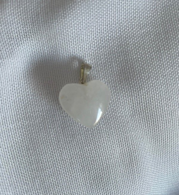 Producto - Dije Corazón Mini (cuarzo blanco)