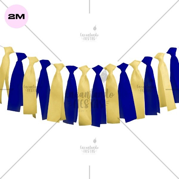 Producto - Guirnalda de Flecos Bicolor Boca Juniors Futbol 2 mts