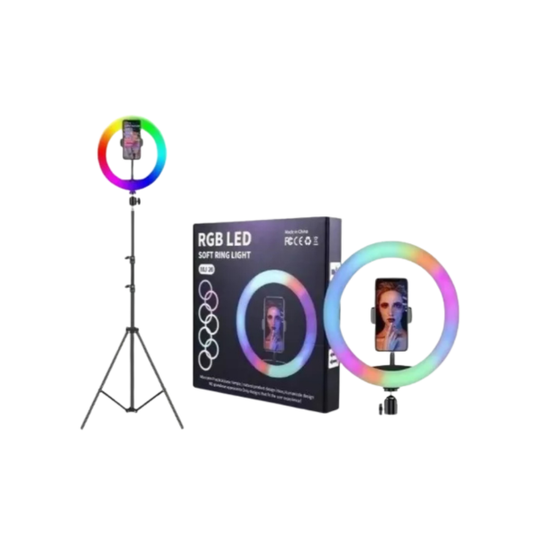 Producto - ARO LUZ RGB/BL + TRIPODE 12'' Y 14''
