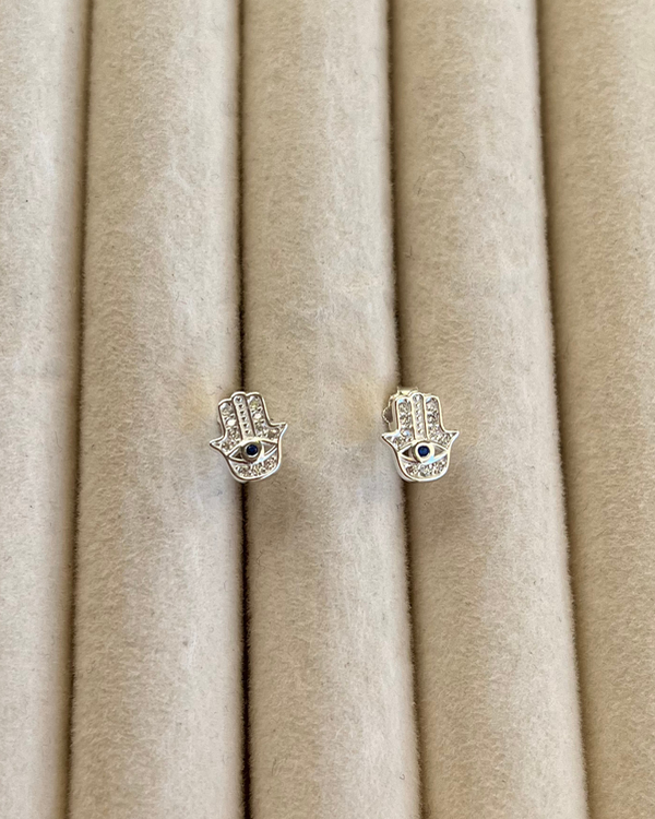 Producto - Aros pasantes mano protectora de plata 925 6mm