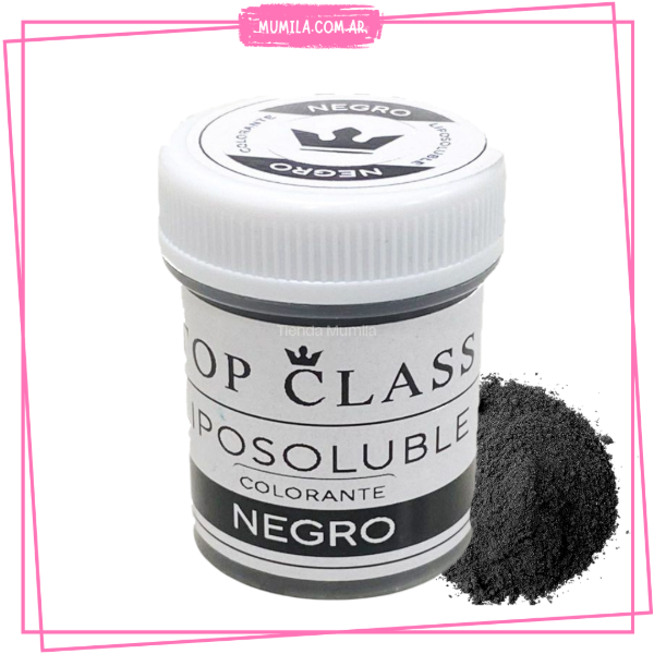 Producto - Colorante Negro en polvo para chocolate TOP CLASS 5gr