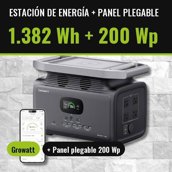 Producto - Estación de Energía + Panel Solar PLEGABLE 200Wp