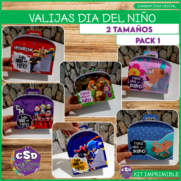 Producto - PACK 1 VALIJAS DÍA DEL NIÑO