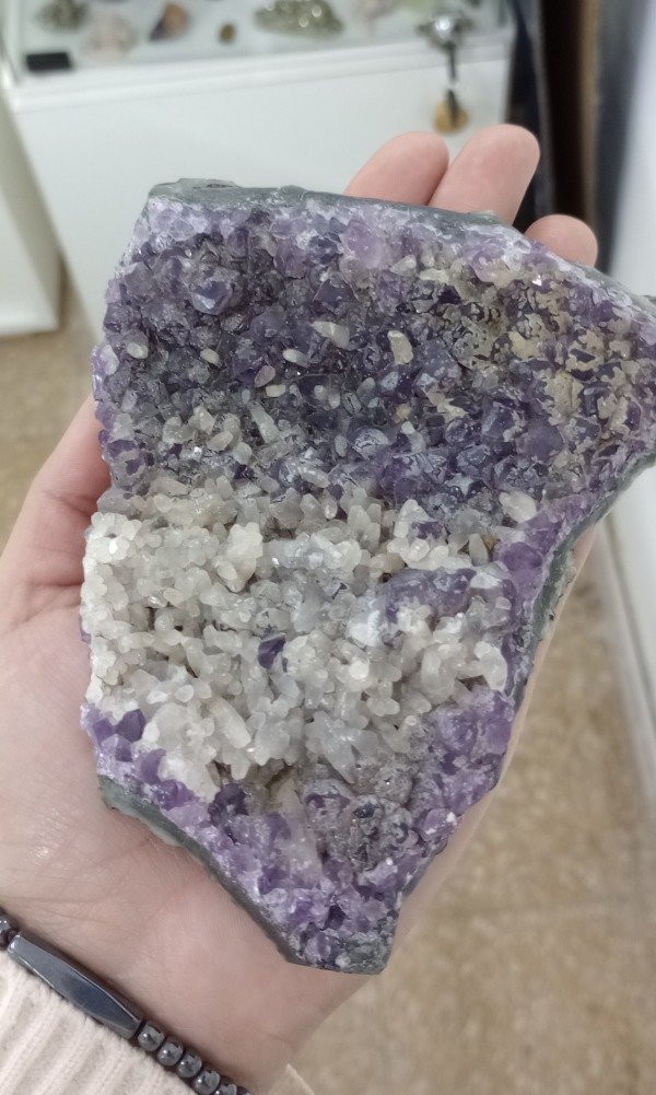 Producto - Drusa de Amatista con Calcita