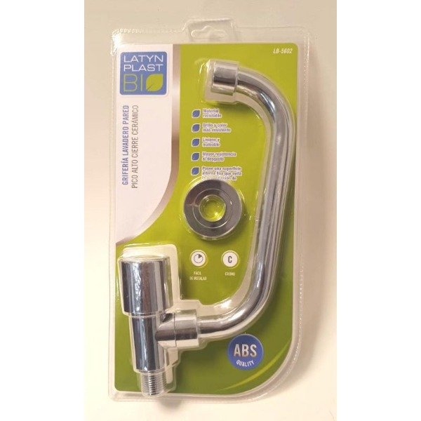 Producto - 12386   GRIFERIA ABS LAVADERO PARED PICO ALT