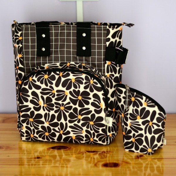 Producto - Matero Flores negras + yerbera