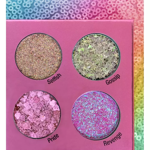 Producto - PALETA GLITTERS PRENSADOS / RUDE COSMETIC - 2