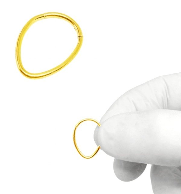 Producto - Clicker oval dorado
