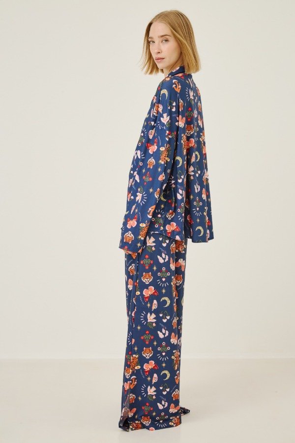 Producto - PIJAMA MANGA LARGA CAMISERO SELVA