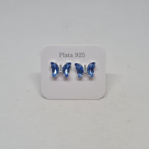 Producto - Aros mariposa azul - 0