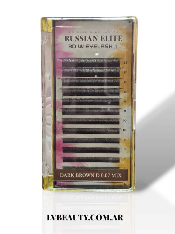 Producto - Russian W 3D 007 D Mix 7-13 mm DARK BROWN