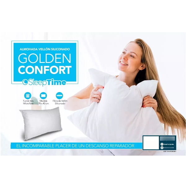 Producto - Almohada Golden Confort 70x40 Fibra de Vellón -ST005