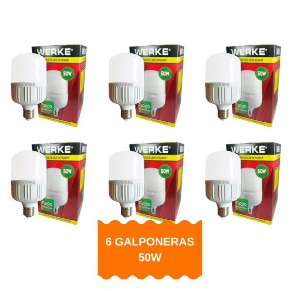 Producto - KIT INDOOR GALPONERA 50W X6