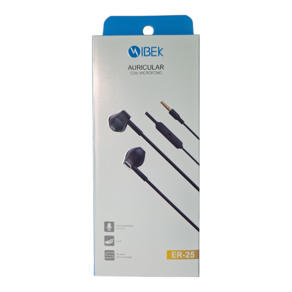 Producto - Auriculares con micrófono Ibek ER-25