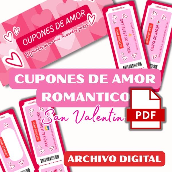 Producto - Cupones de AMOR ROMÁNTICO