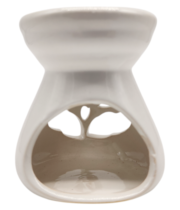 Producto - HORNILLO CERÁMICA ÁRBOL CALADO 9cm - BLANCO