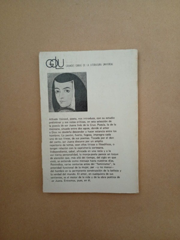 Producto - Selección poética - Sor Juana Inés de la Cruz - Kapelusz 1972 - 1