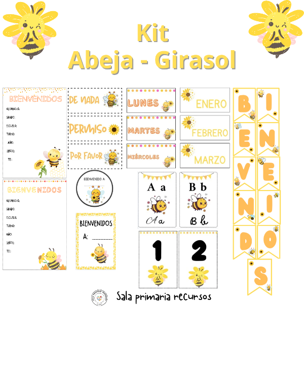 Producto - Girasol y abeja