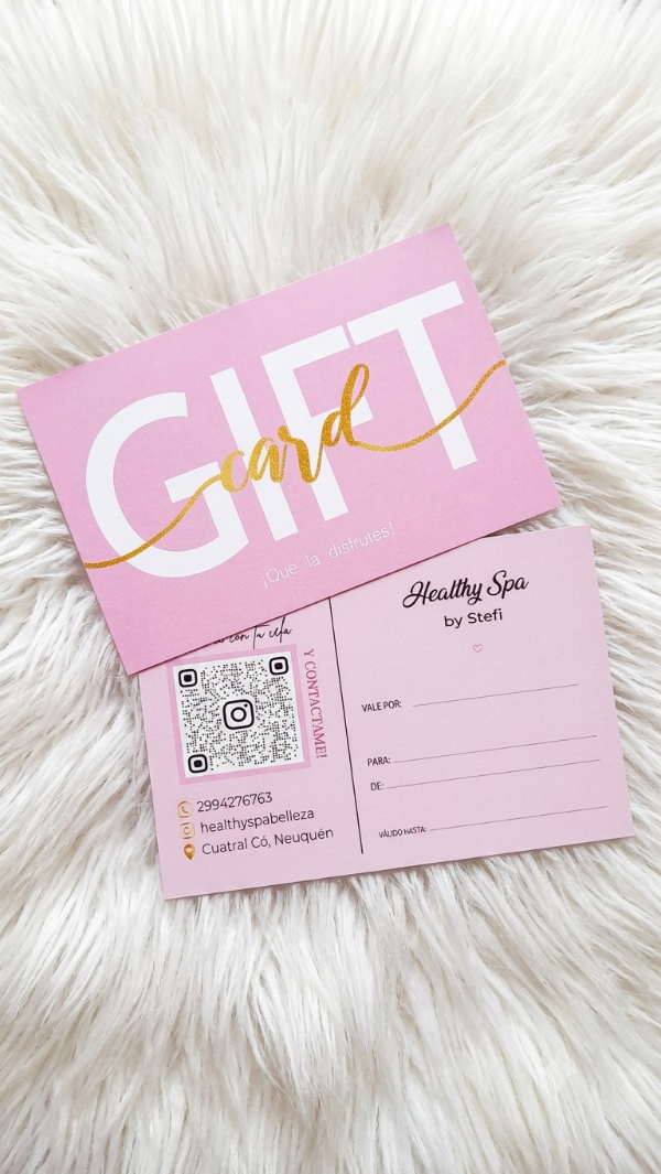 Producto - 50 Gift Card (Doble faz) ilustración 300gs