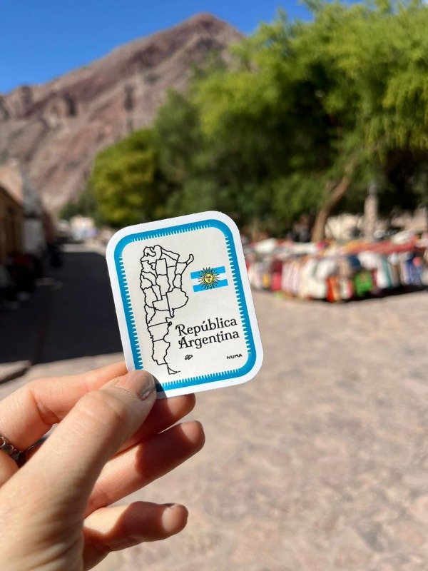 Producto - Sticker vinilo blanco REPÚBLICA ARG