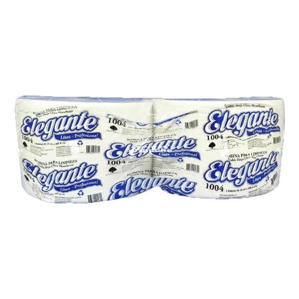 Producto - Bobina de Papel Doble Hoja Elegante 19cm x 400 mts x 2u
