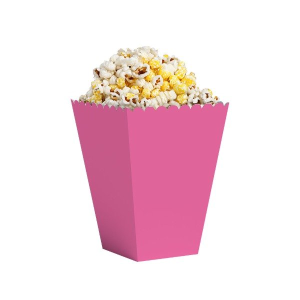 Producto - Cajita pochoclera x10un color rosa