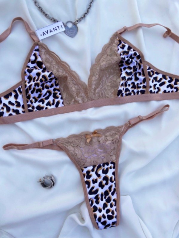 Producto - Conjunto Ara leopardo marrón