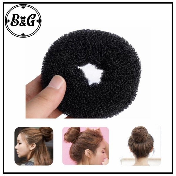 Producto - Dona de Pelo 8cmx3cm Color Negro (UNIDAD)