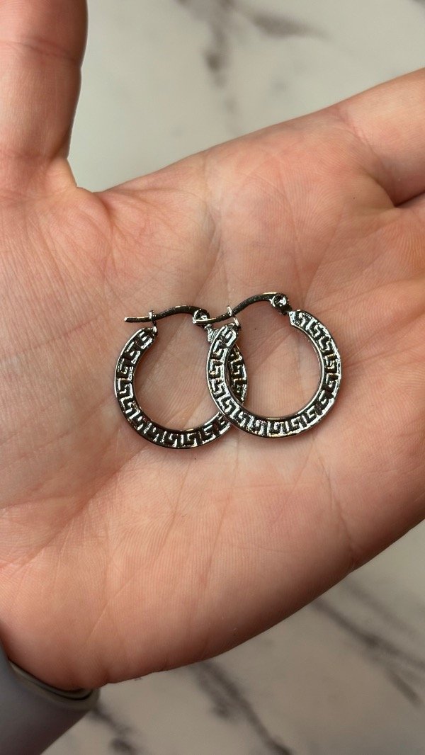 Producto - Aros acero quirúrgico plateados varios modelos - 3