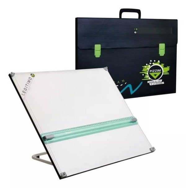 Producto - TABLERO PIZZINI 40x50cm paralela, atril 6 posic., portatablero