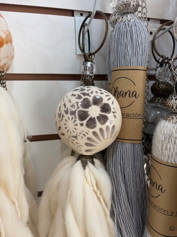 Producto - Borla medallón gris