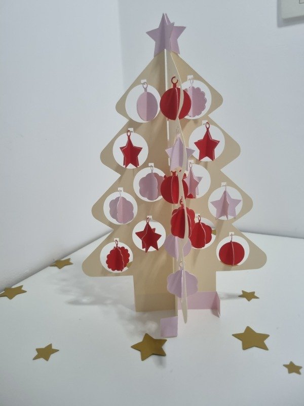 Producto - Arbolito de Navidad  Rojo y Rosa