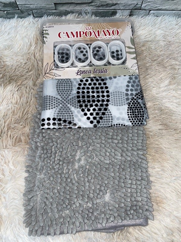 Producto - Set de cortina y alfombra tessia - 1