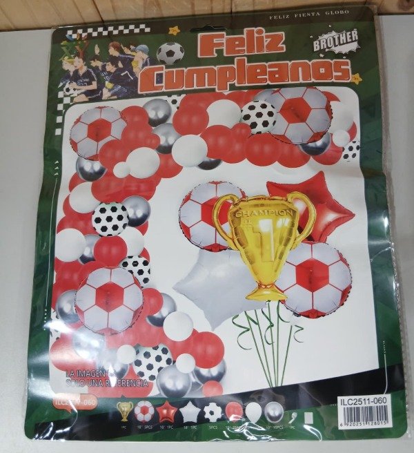 Producto - Set globos decorativos boca/river 65 piezas