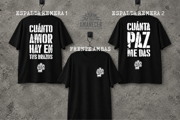 Producto - Remeras Callejeros combinadas Siempre un poco mas